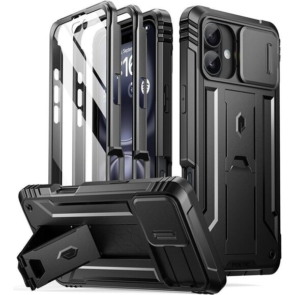 Poetic Revolution Case for iPhone 16 Plus 6.7 inch, [Slide Camera Cover] - Picture 1 of 9